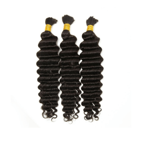 Deep Wavy Boho Bulk Hair - Image 2