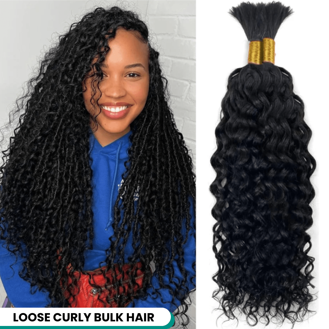 Loose Curly Boho Bulk Hair