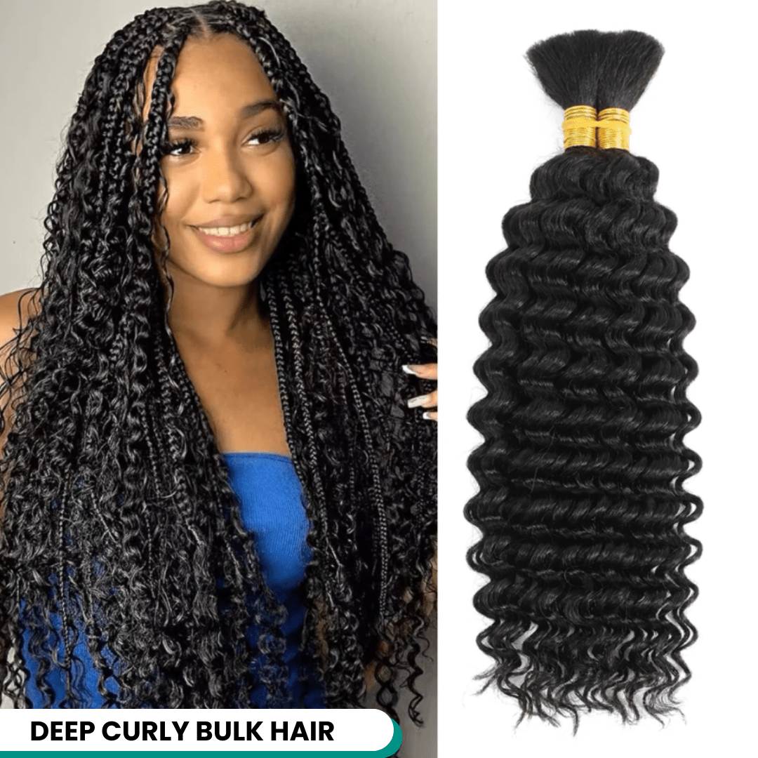 Deep Curly Boho Bulk Hair