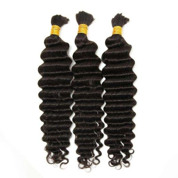 Deep Wavy Boho Bulk Hair - Image 4