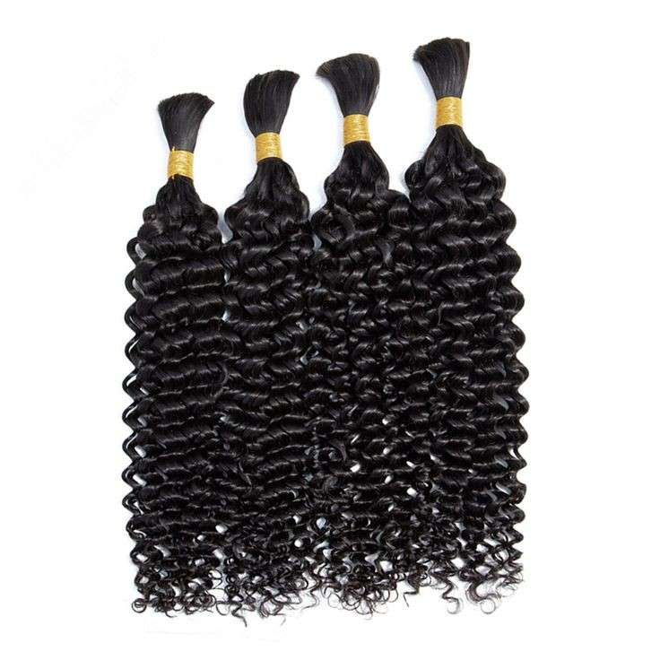 Deep Curly Boho Bulk Hair - Image 2