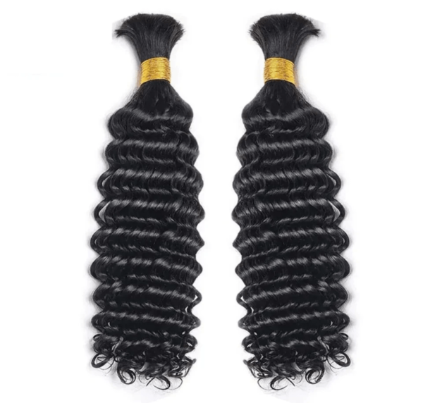 Deep Wavy Boho Bulk Hair - Image 3